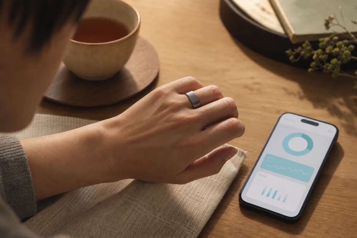 スマートリカバリーリングとアプリ連携のイメージ