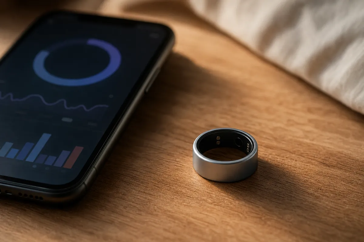スマートリングと睡眠スコアアプリの俯瞰イメージ