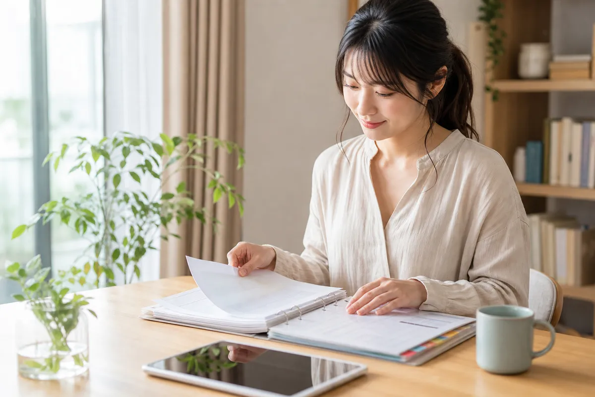 健康管理の仕組み化を示す整理されたデスク