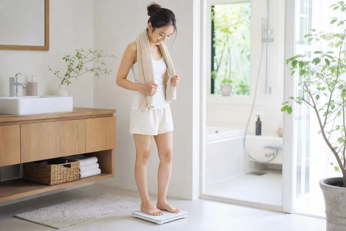 体重を毎日測るのが続かない原因と解決策【2026年版】お風呂上がりに乗るだけで習慣化できる方法